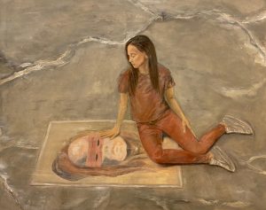 Bindung - Öl auf Leinwand