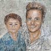 Father and son, 60x60 cm, 2019