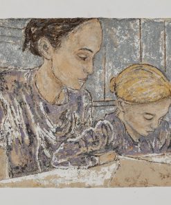 Home Office, Linoldruckfarben auf Papier, 20x30 , 2021