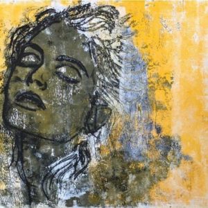 Ohne Titel, Monotopie auf Papier, 30x30, 2016