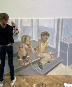 das Warten, Öl auf Leinwand, 130x170 , 2022